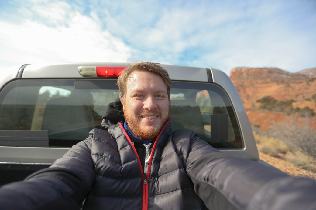 Dain Utah truck selfie
